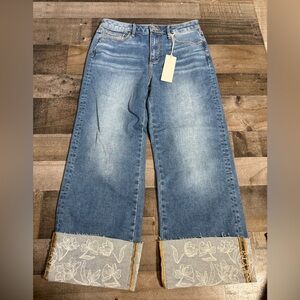 NWT‎ Driftwood Charlie Cuff Jeans- 28x25